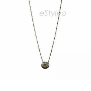 Fossil Brand Owl Pendant Necklace Pave Crystals
